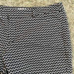 Merona Classic Crop. Geometric pattern. Size 16. Stretch